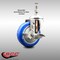 Service Caster 4 Inch 316SS Blue Polyurethane Swivel 10mm Threaded Stem Caster with Brake SCC-SS316TS20S414-PPUBBLUE-TLB-M1015 - alternate 4